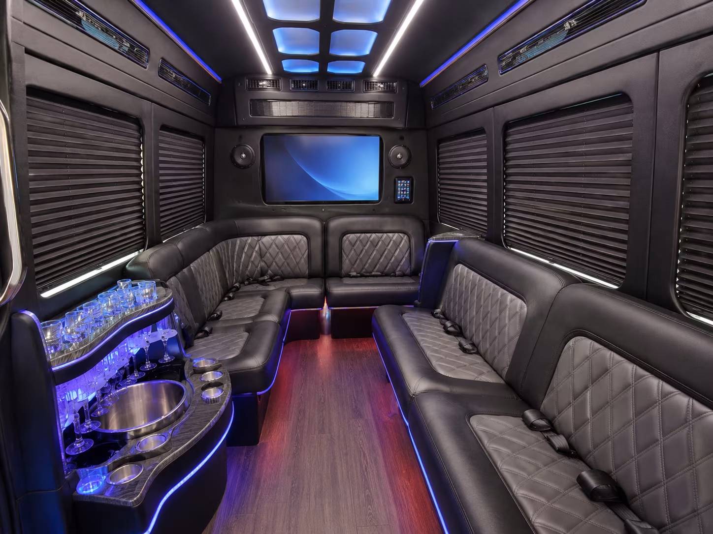 franklin party bus interior
