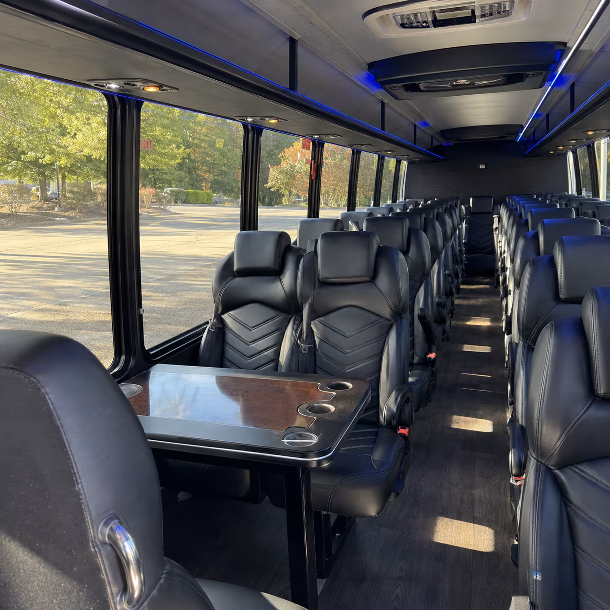 franklin sporting event transportation onboard seating